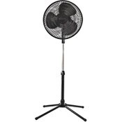 Wholesale - 16" BLACK OSCILLATING PEDESTAL FAN C/P 1, UPC: 075877201393
